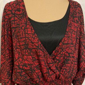 NWOT Lane Bryant twofer blouse. 14/16